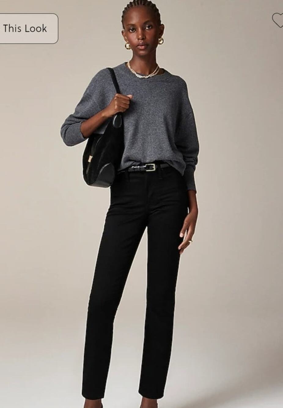 NWT J. Crew Petite Slim Jean Black 26P